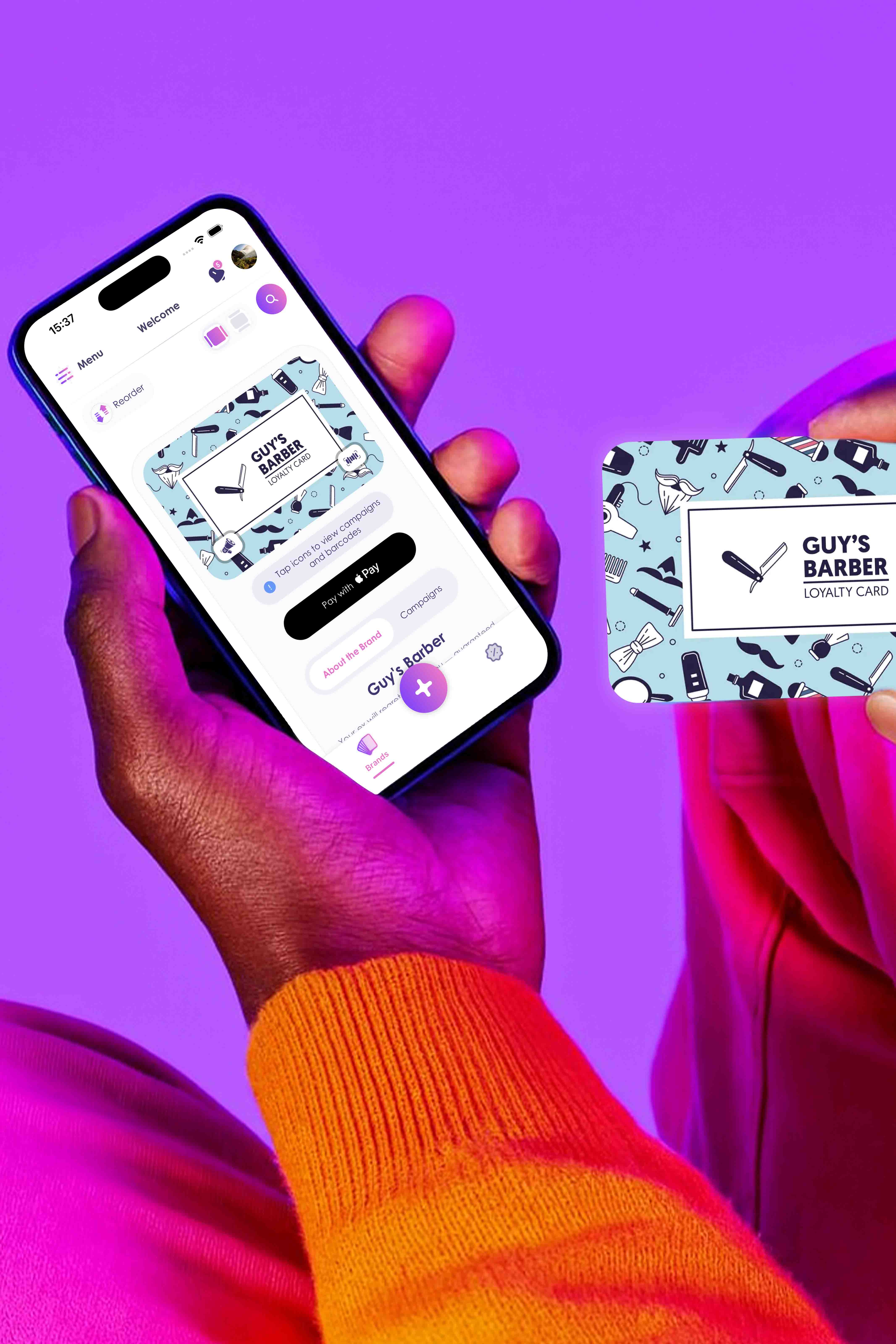 Scan loyalty cards with CardSpace